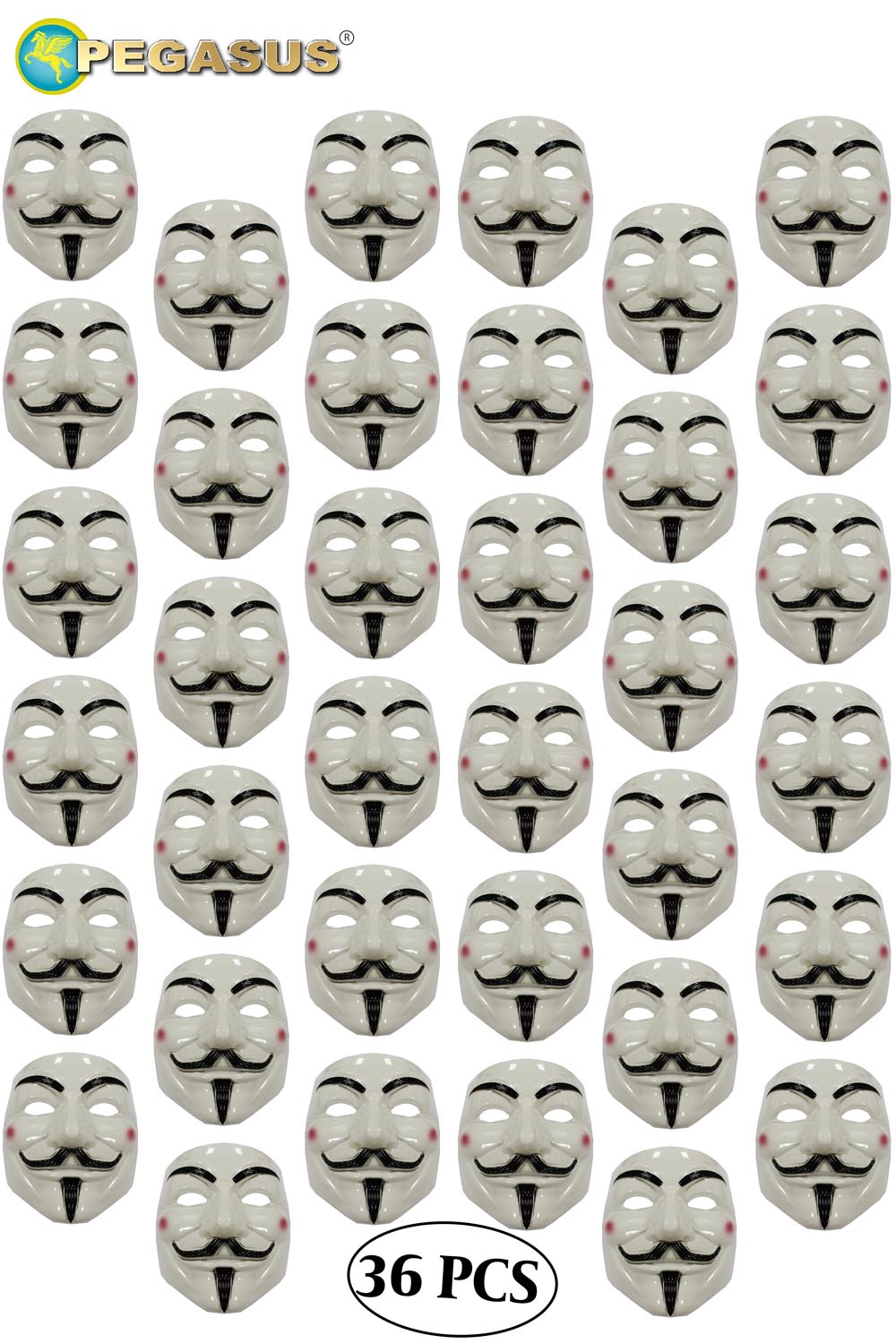 MASCHERA ANONIMOUS DI HALLOWEEN (CF 36 PZ)